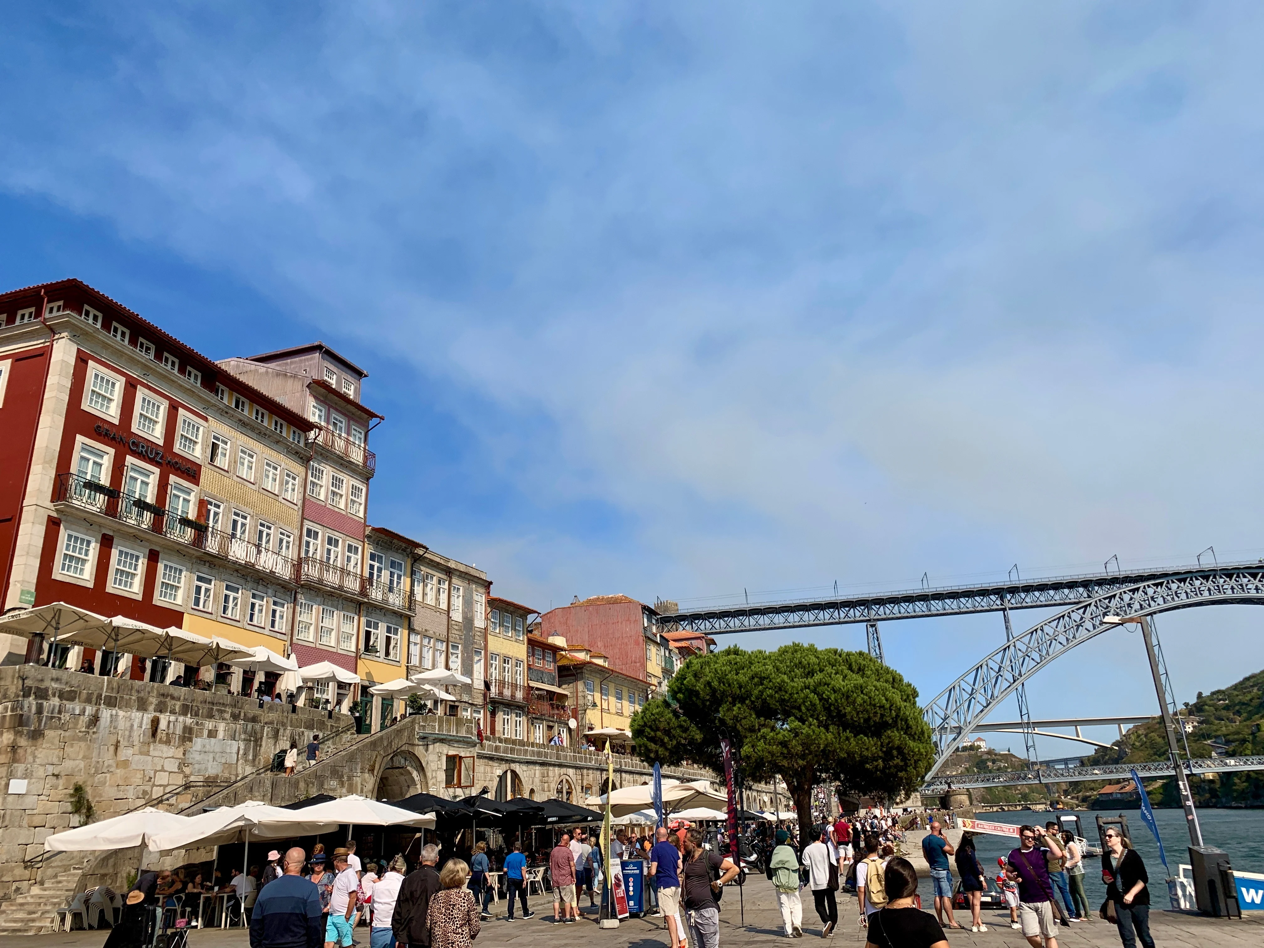 People walking along the Douro River in The Ribeira