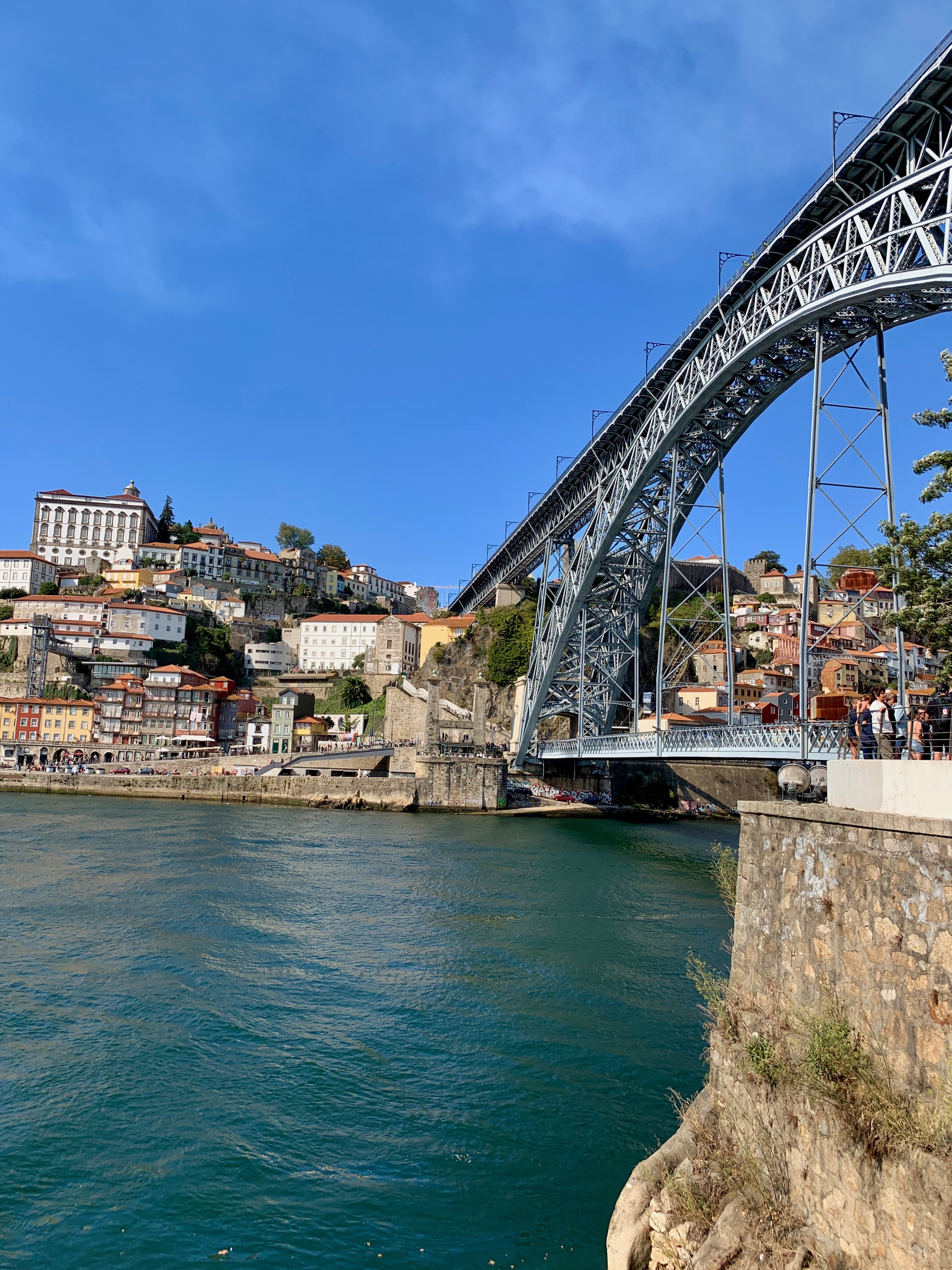 View of the Ribeira and bridge over the Douro river