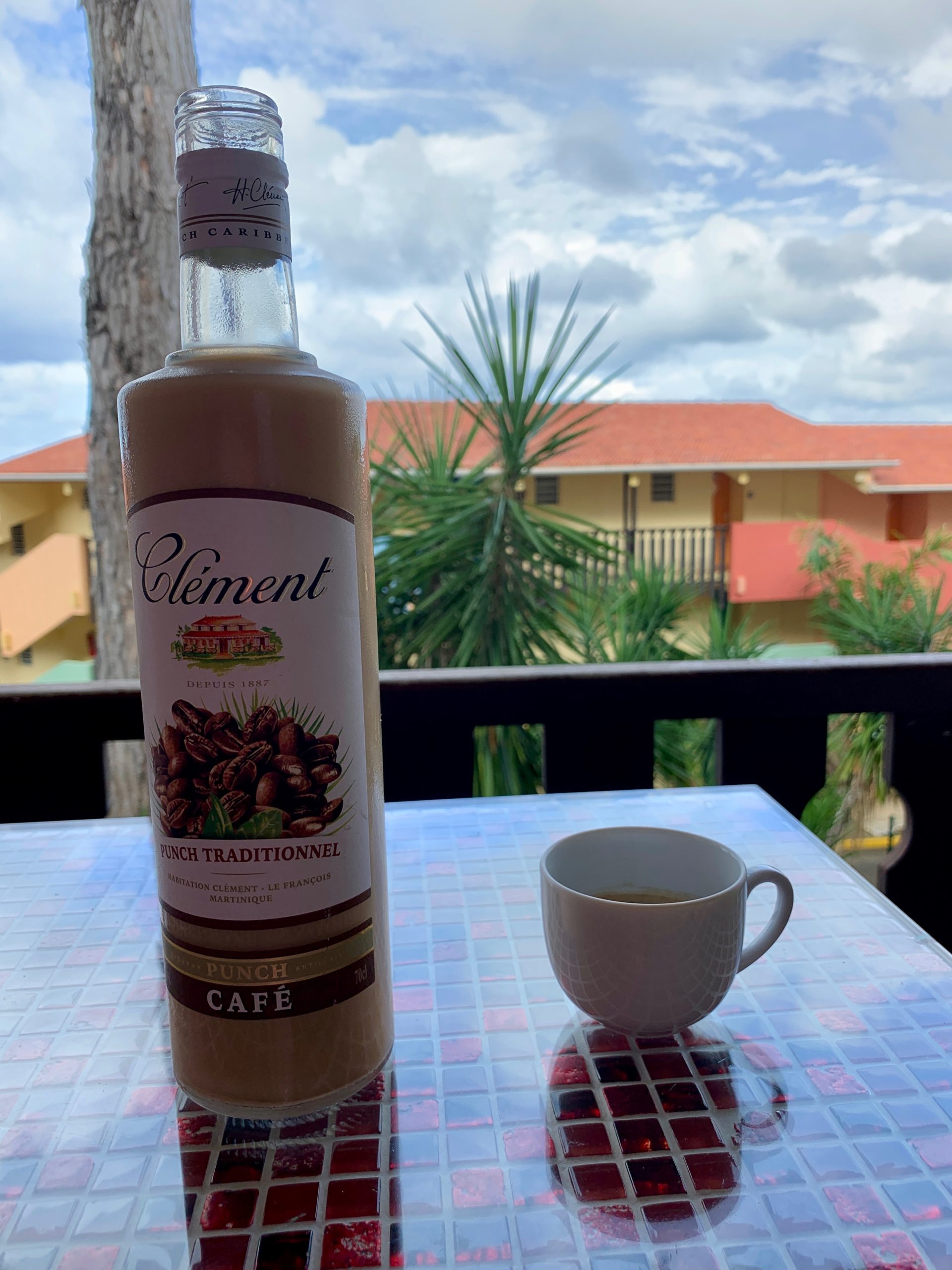 Coffee rum punch on the porch