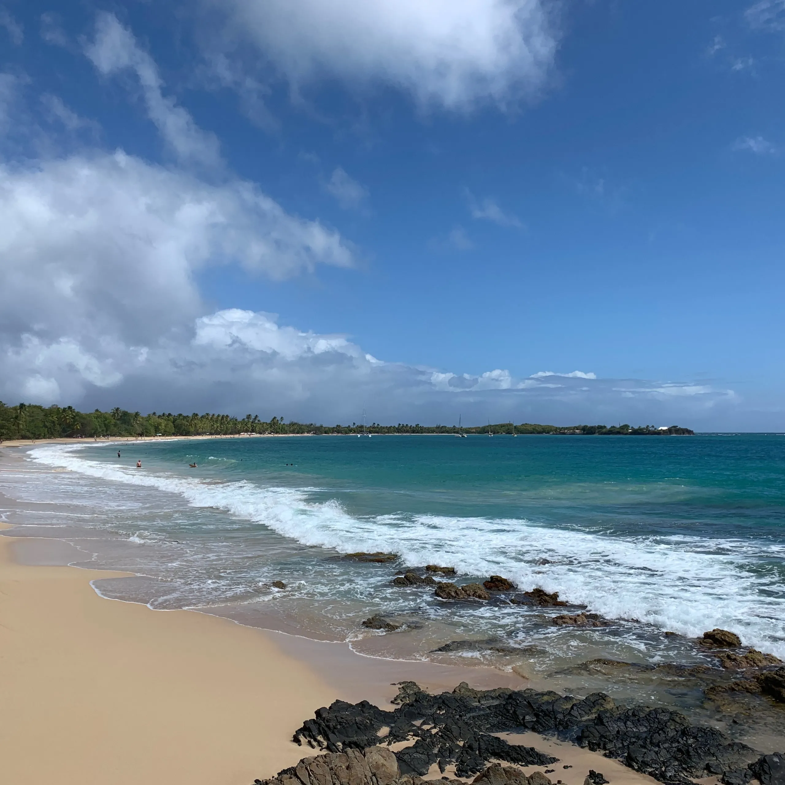 The coast of Les Salines