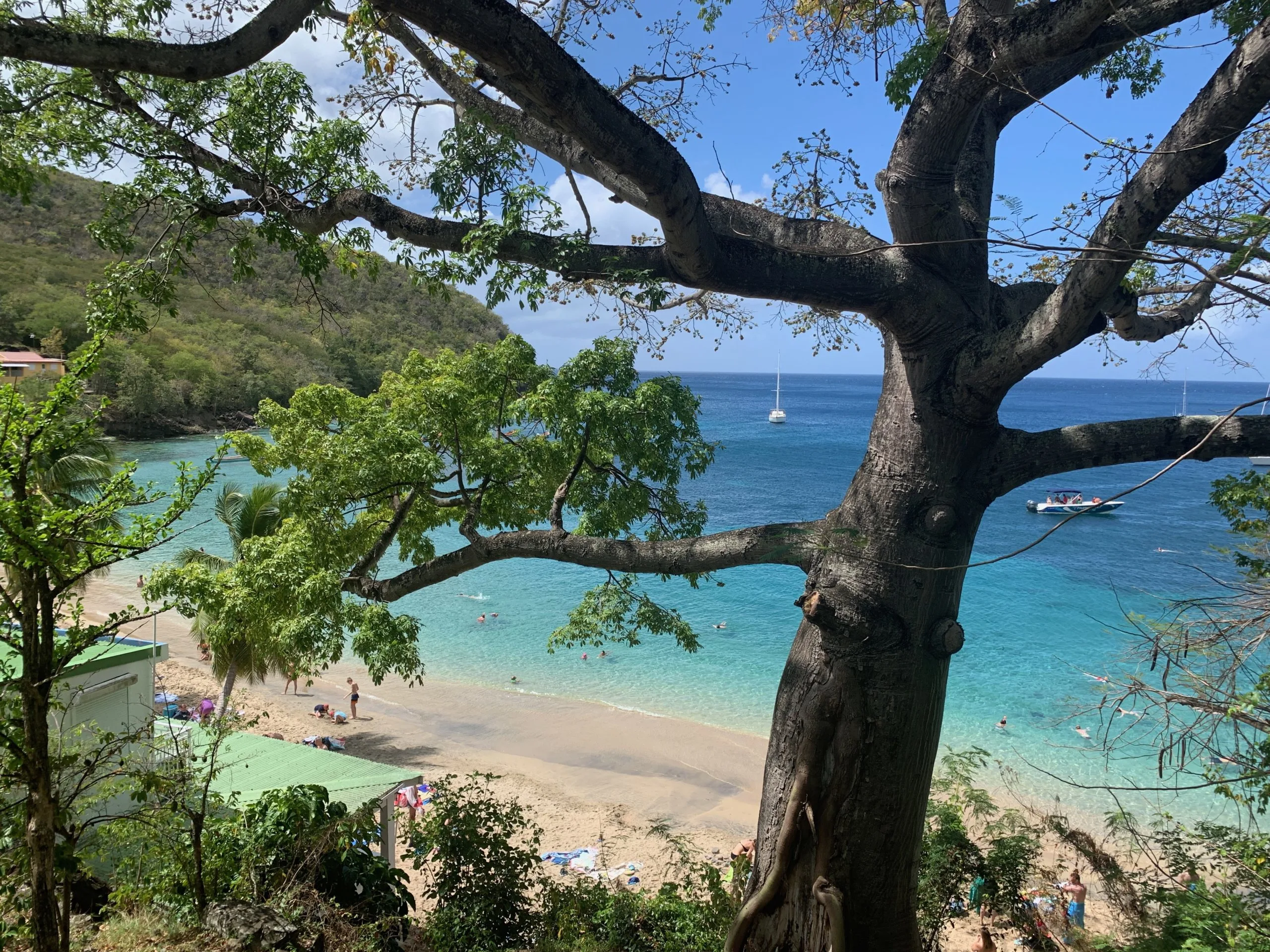 A beautiful day at Anse Dufour (Dufour Beach) in Martinique