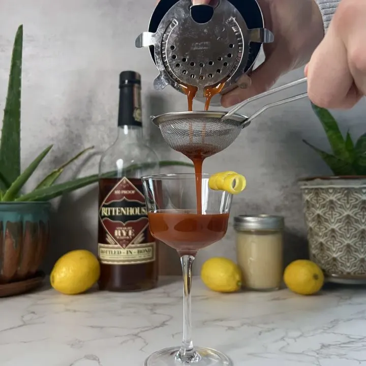 How to double strain a cocktail